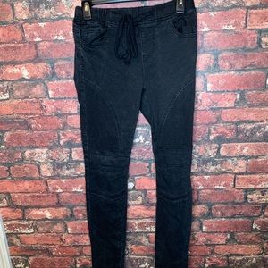Black Biker Jeans